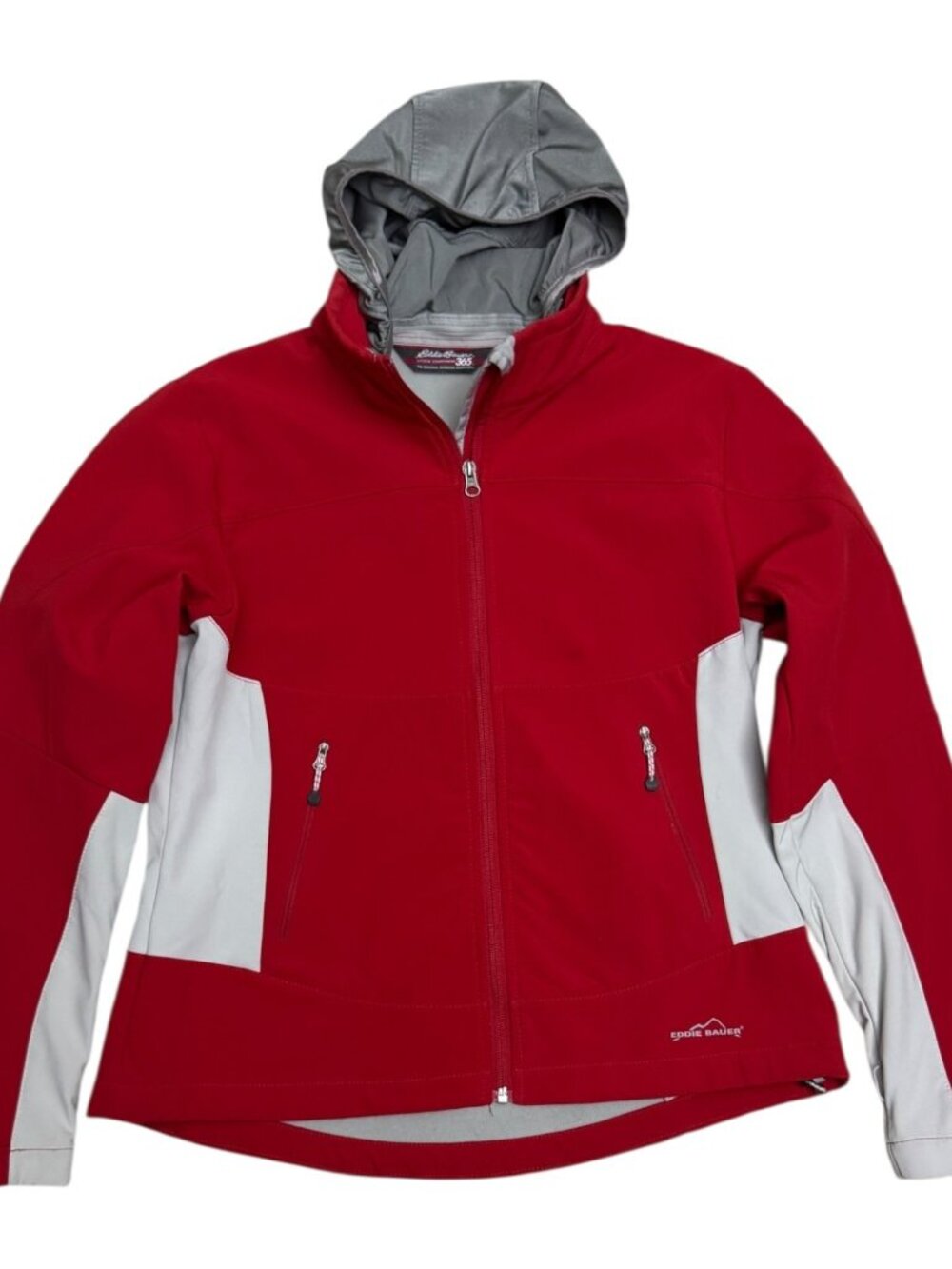 EDDIE BAUER Jacket 365 Light Shell Red Bomber Casual Ski Womens Large
